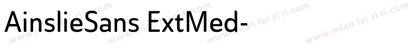 AinslieSans ExtMed字体转换